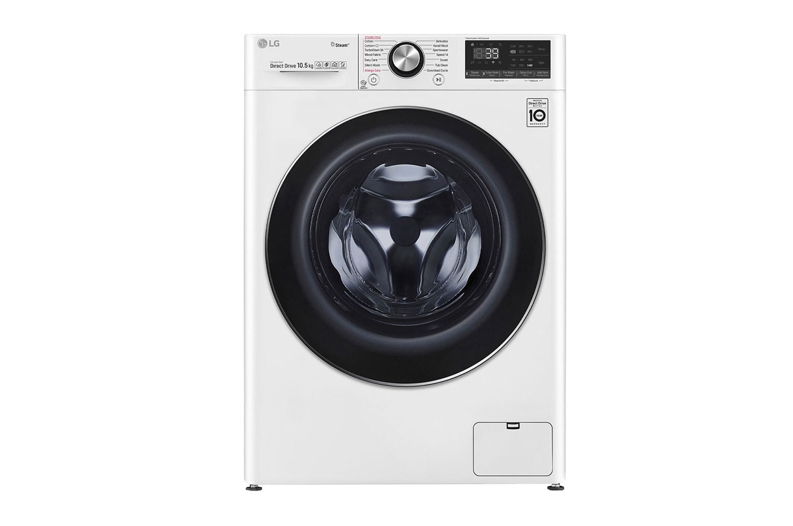 Vorderseite von Waschmaschine | 10,5 kg | AI DD™ | Steam&#43;™ | TurboWash™360°  F4WV910P2