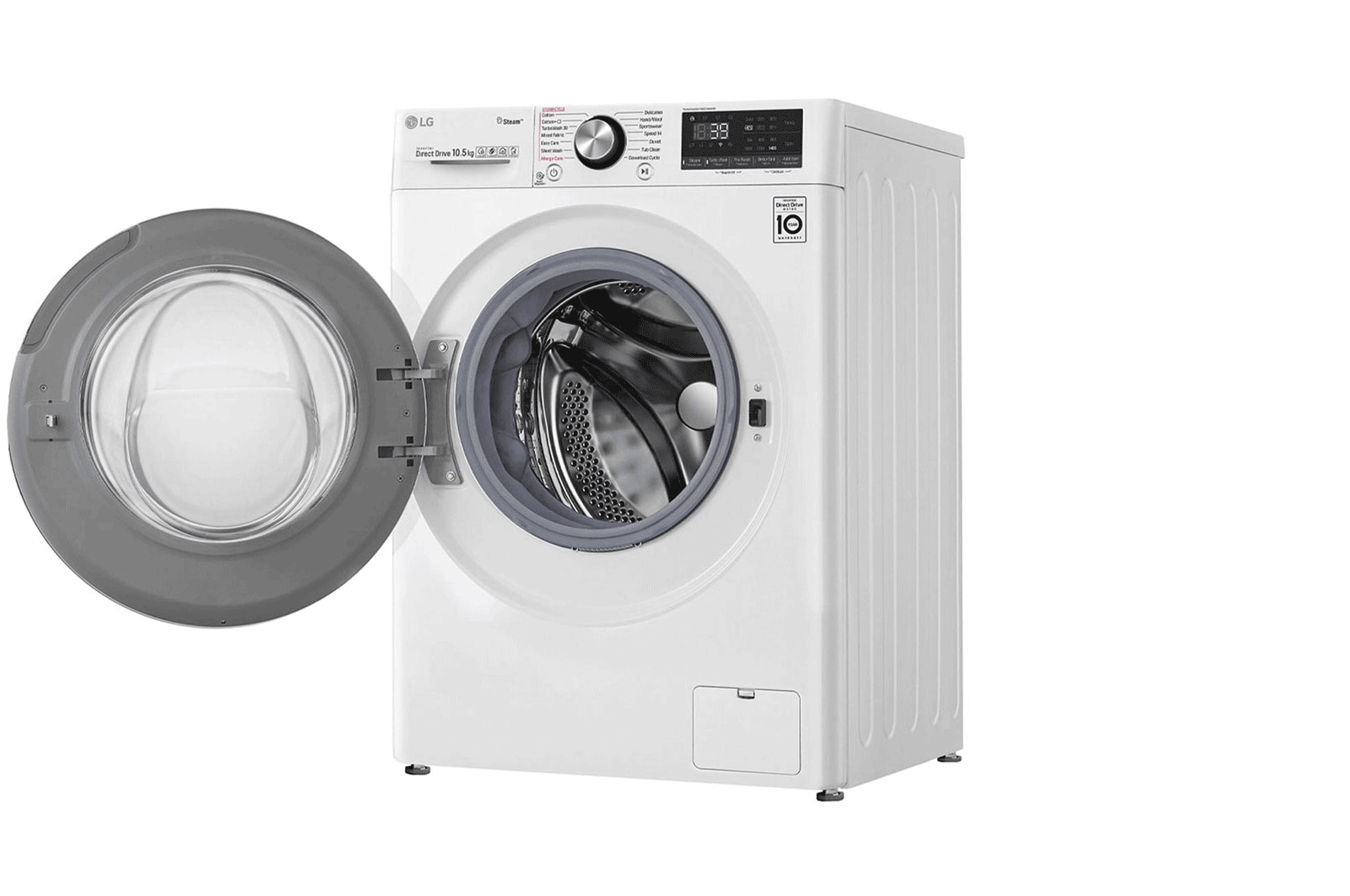 LG Waschmaschine | 10,5 kg | AI DD™ | Steam+™ | TurboWash™360° , F4WV910P2