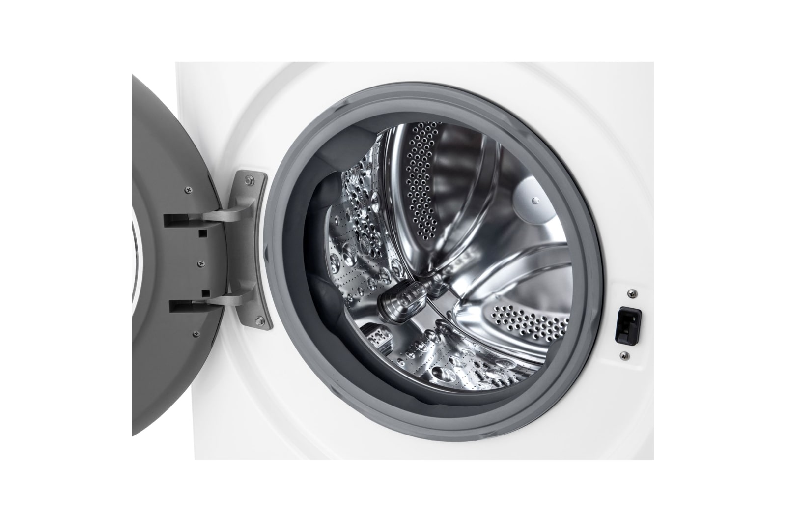 LG Waschtrockner mit 1.400 U./Min. | EEK D/A | 9 kg Waschen | 6 kg Trocknen | Weiss mit schwarzem Bullaugenring | W4WR42966, W4WR42966