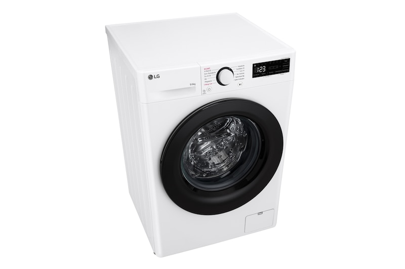 LG Waschtrockner mit 1.400 U./Min. | EEK D/A | 9 kg Waschen | 6 kg Trocknen | Weiss mit schwarzem Bullaugenring | W4WR42966, W4WR42966