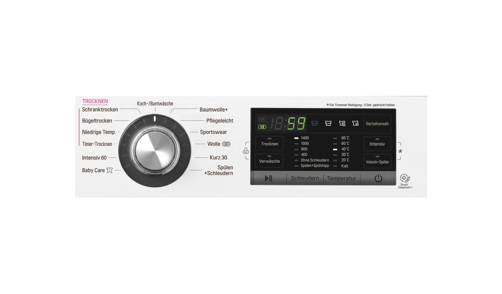 LG Waschtrockner mit 6 Motion DirectDrive™-Technologie. 8 kg Waschen / 5 kg Trocknen, F14G6TDM2NH