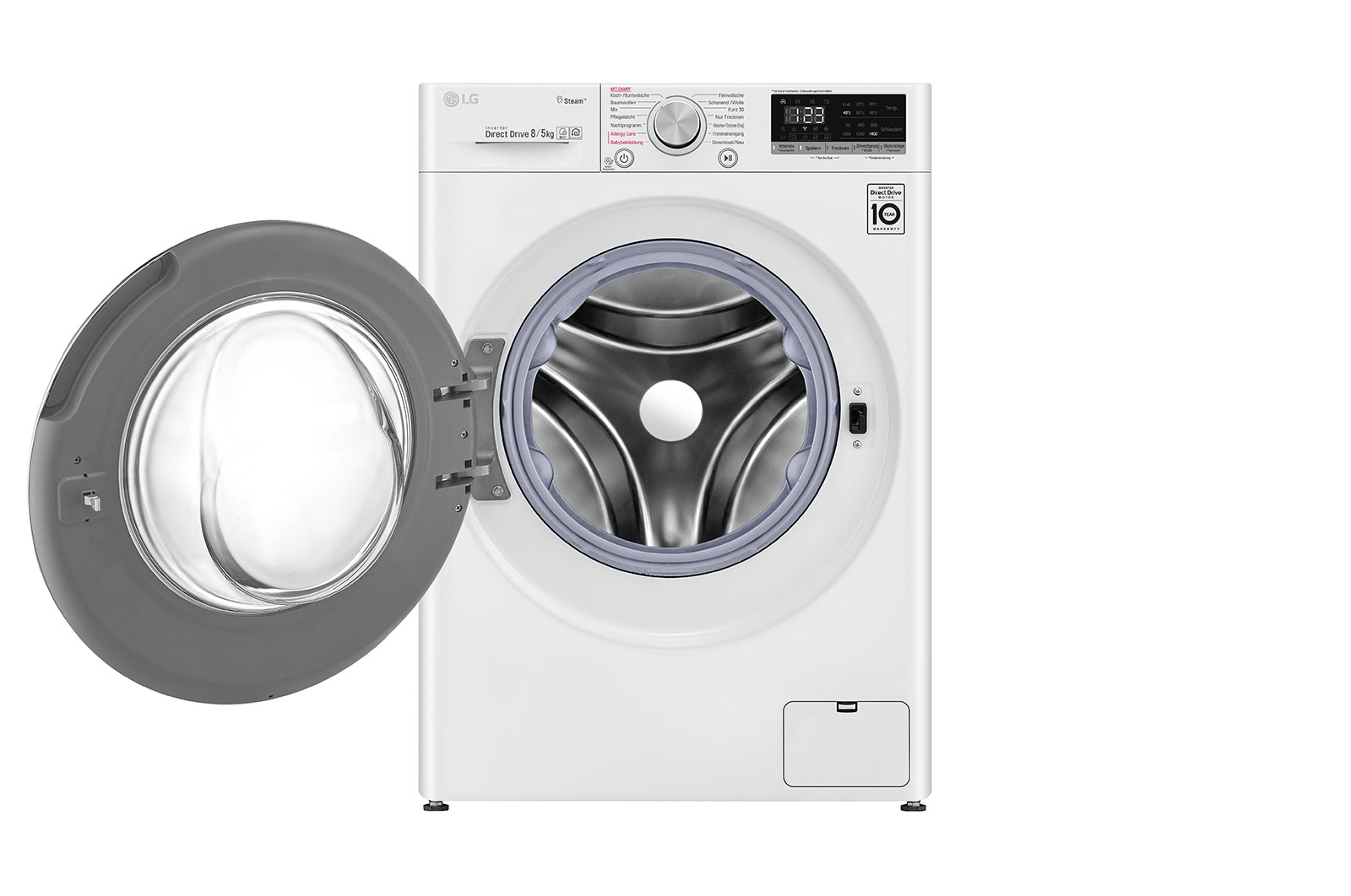 LG Waschtrockner | 8 kg Waschen/ 5kg Trocknen | Energieeffizienzklasse* E | AI DD™ | Steam, V4WD850