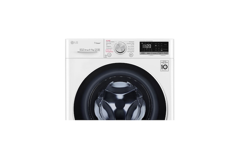 LG Waschtrockner | 8 kg Waschen/ 5kg Trocknen | AI DD™ | Steam, V4WD85S0