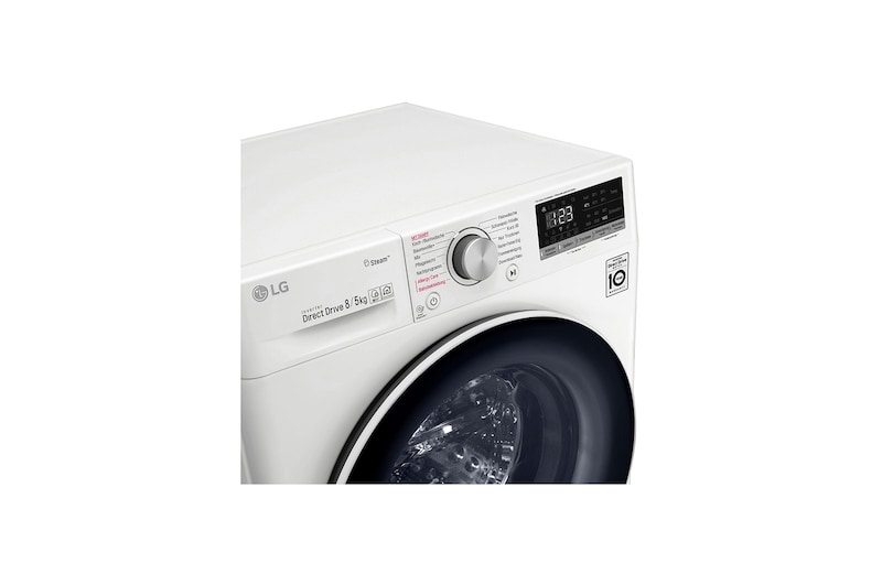 LG Waschtrockner | 8 kg Waschen/ 5kg Trocknen | AI DD™ | Steam, V4WD85S0