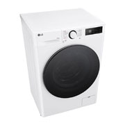 LG Waschtrockner mit 1.200 U./Min. | EEK A/E | 9 kg Waschen | 5 kg Trocknen | Weiss mit schwarzem Bullaugenring | V5WD95SLIM, V5WD95SLIM