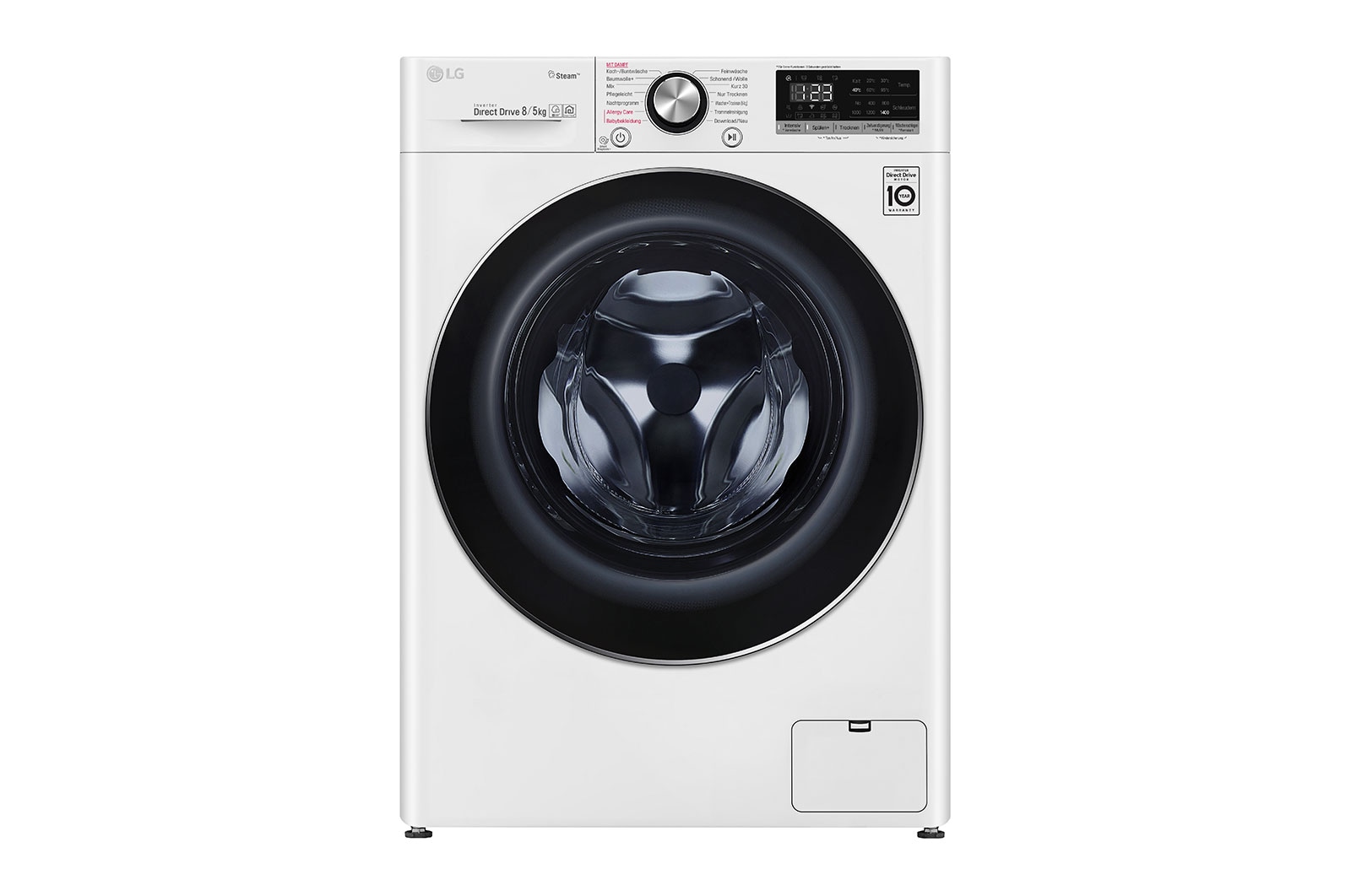 Vorderseite von Waschtrockner | 8 kg Waschen/ 5kg Trocknen | AI DD™ | Steam V6WD85S2