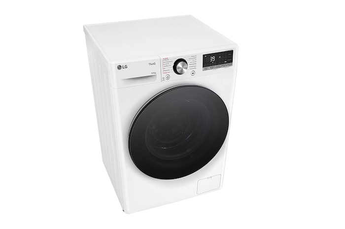 LG Waschtrockner mit 1.400 U./Min. | EEK D/A | 9 kg Waschen | 6 kg Trocknen | Weiss mit schwarzem Bullaugenring | W4WR7096Y, W4WR7096Y