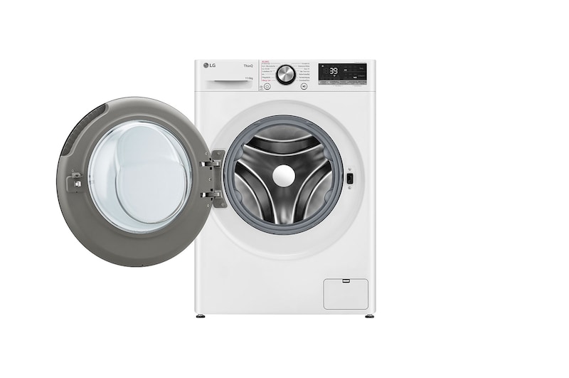 LG Waschtrockner mit AI DD® | 11 KG Waschen | 6 KG Trocknen | 1360 U./Min. | Steam | TurboWash® 360° | Neue Wohlfühl-Trommel | Wi-Fi-Funktion | W4WR70E6Y, W4WR70E6Y