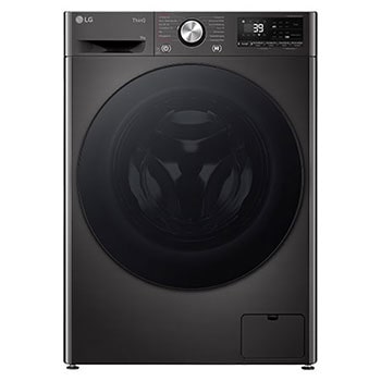 LG Waschmaschine Schwarz Slim Fit (A-10%*, 9 kg, 1.160 U./Min.) mit AI DD® & TurboWash®360° | F2V7SLIM9B, F2V7SLIM9B