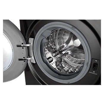 LG Waschmaschine Schwarz Slim Fit (A-10%*, 9 kg, 1.160 U./Min.) mit AI DD® & TurboWash®360° | F2V7SLIM9B, F2V7SLIM9B