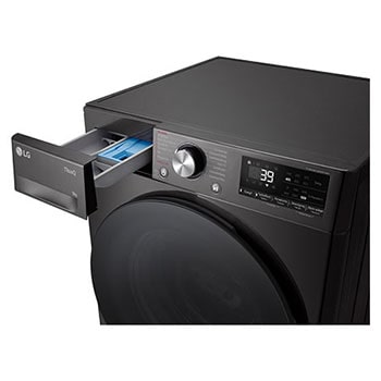 LG Waschmaschine Schwarz Slim Fit (A-10%*, 9 kg, 1.160 U./Min.) mit AI DD® & TurboWash®360° | F2V7SLIM9B, F2V7SLIM9B