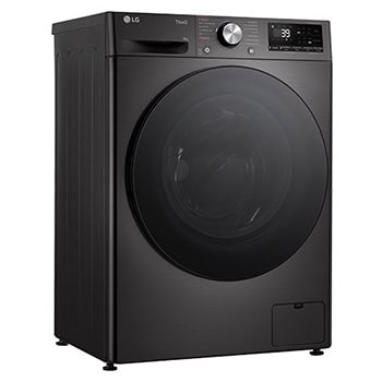 LG Waschmaschine Schwarz Slim Fit (A-10%*, 9 kg, 1.160 U./Min.) mit AI DD® & TurboWash®360° | F2V7SLIM9B, F2V7SLIM9B