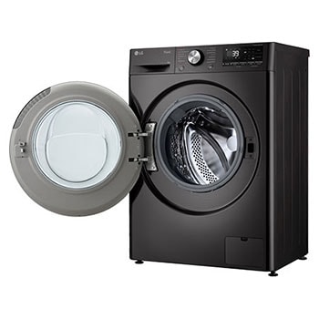 LG Waschmaschine Schwarz Slim Fit (A-10%*, 9 kg, 1.160 U./Min.) mit AI DD® & TurboWash®360° | F2V7SLIM9B, F2V7SLIM9B