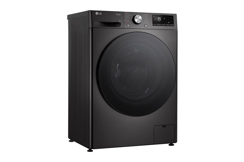 LG Waschmaschine Schwarz Slim Fit (A-10%*, 9 kg, 1.160 U./Min.) mit AI DD® & TurboWash®360° | F2V7SLIM9B, F2V7SLIM9B