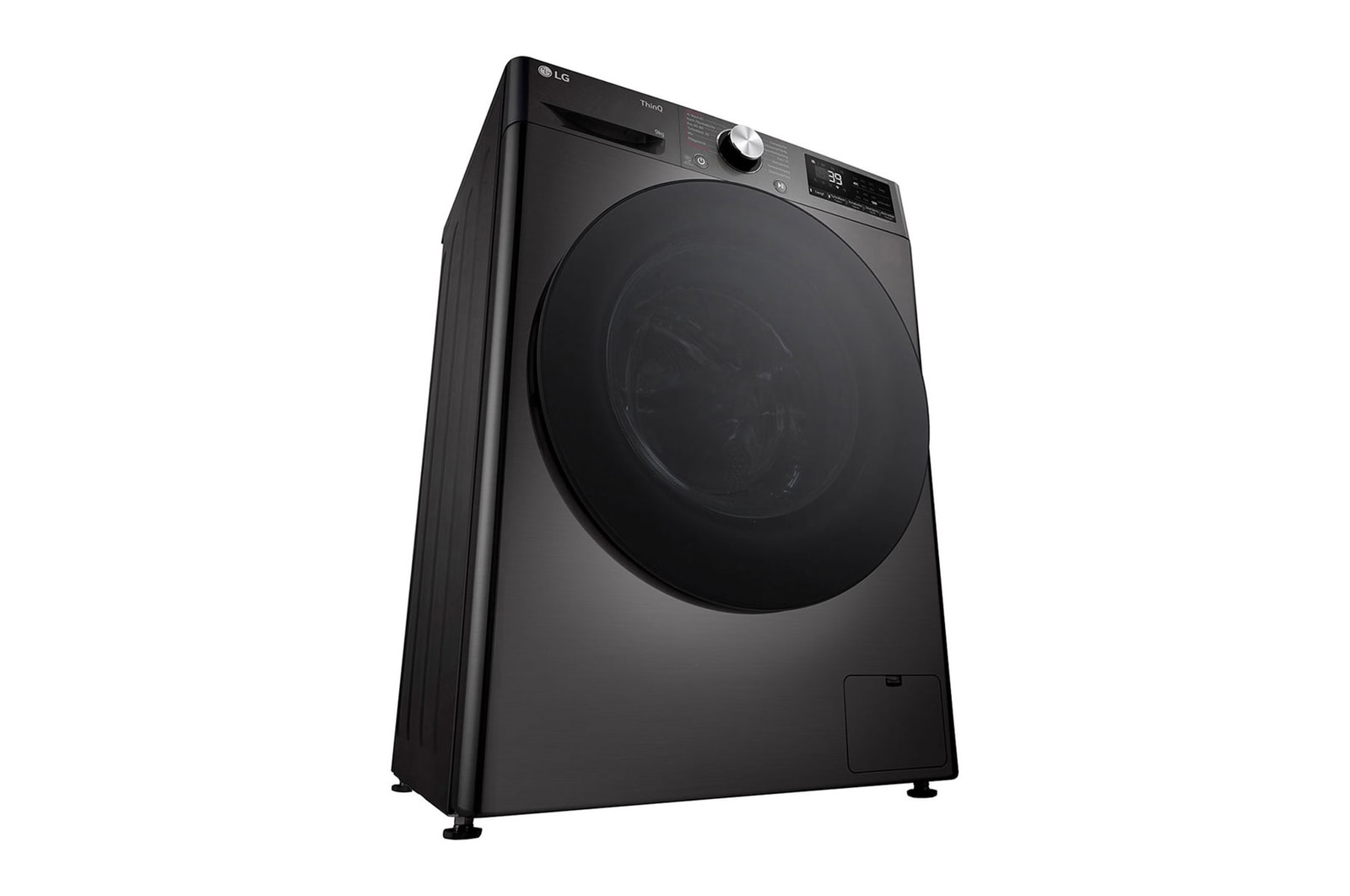 LG Waschmaschine Schwarz Slim Fit (A-10%*, 9 kg, 1.160 U./Min.) mit AI DD® & TurboWash®360° | F2V7SLIM9B, F2V7SLIM9B