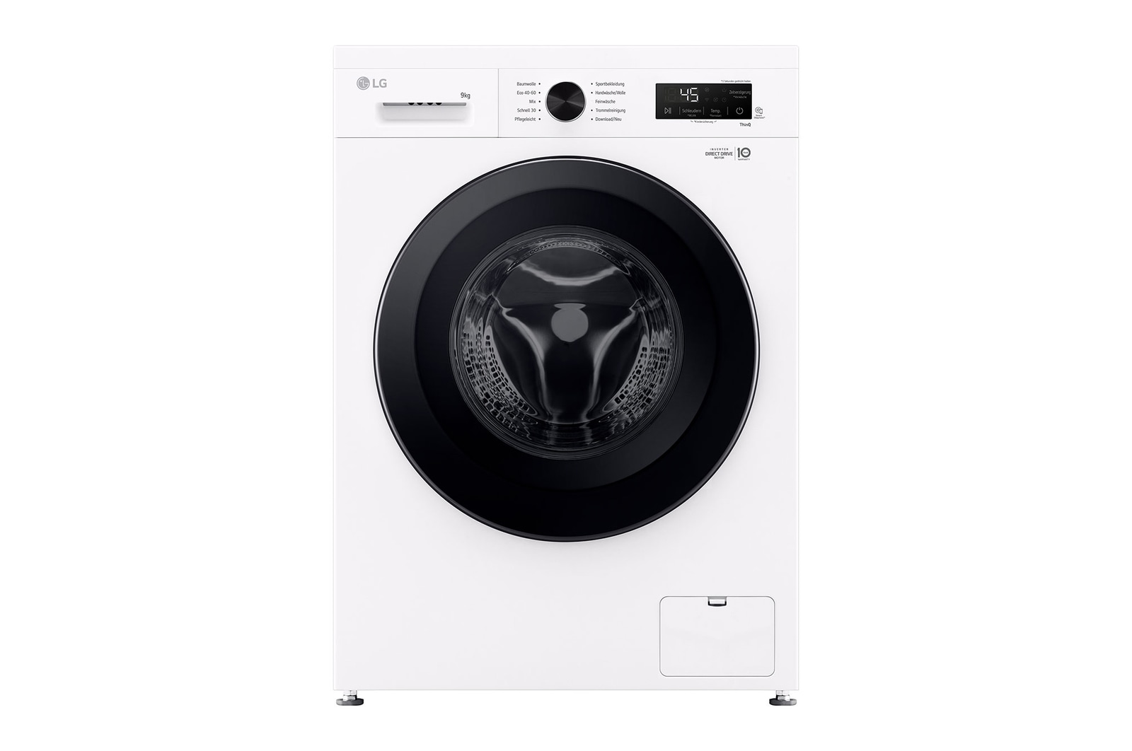 Vorderseite von Waschmaschine Essence White (A, 9 kg, 1.310 U./Min.) Unterbaufähig mit Steam & Inverter Direct Drive® | F4WB3095 F4WB3095