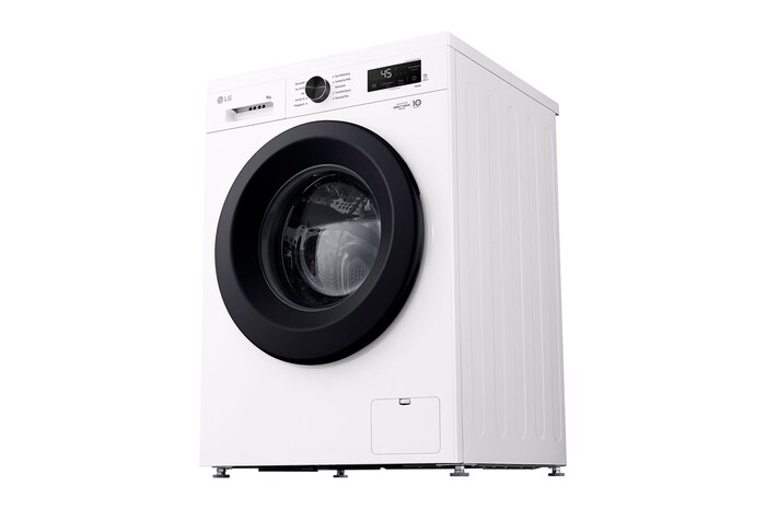 LG Waschmaschine Essence White (A, 9 kg, 1.310 U./Min.) Unterbaufähig mit Steam & Inverter Direct Drive® | F4WB3095, F4WB3095