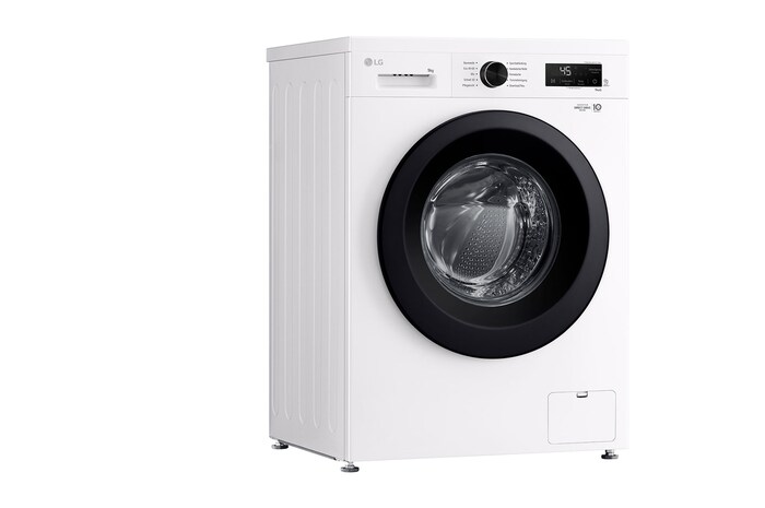 LG Waschmaschine Essence White (A, 9 kg, 1.310 U./Min.) Unterbaufähig mit Steam & Inverter Direct Drive® | F4WB3095, F4WB3095