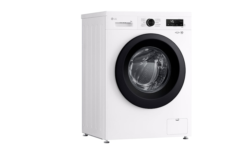 LG Waschmaschine Essence White (A, 9 kg, 1.310 U./Min.) Unterbaufähig mit Steam & Inverter Direct Drive® | F4WB3095, F4WB3095