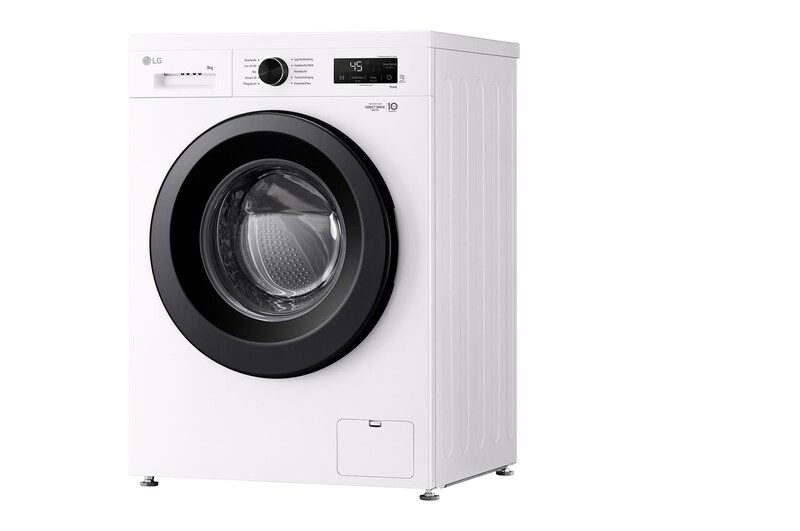 LG Waschmaschine Essence White (A, 9 kg, 1.310 U./Min.) Unterbaufähig mit Steam & Inverter Direct Drive® | F4WB3095, F4WB3095