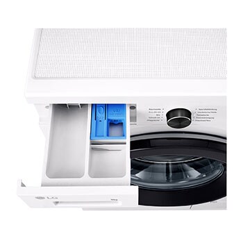 LG Waschmaschine Essence White (A, 9 kg, 1.310 U./Min.) Unterbaufähig mit Steam & Inverter Direct Drive® | F4WB3095, F4WB3095