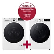 Vorderseite von Waschmaschine mit 11 kg Kapazität | EEK A | 1.400 U./Min. | F4WR701Y &amp; Trockner mit Dual Inverter V9AYXT F4WR701Y.V9AYCH