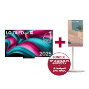 Vorderseite von 77 Zoll LG OLED evo AI C5 4K Smart TV&#43;LG StanbyME OLED77C57LA.27ART10