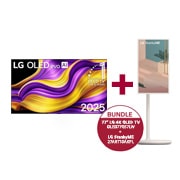 Vorderseite von 77 Zoll LG OLED evo AI G5 4K Smart TV 2025&#43;LG StanbyME OLED77G57LW.27ART10