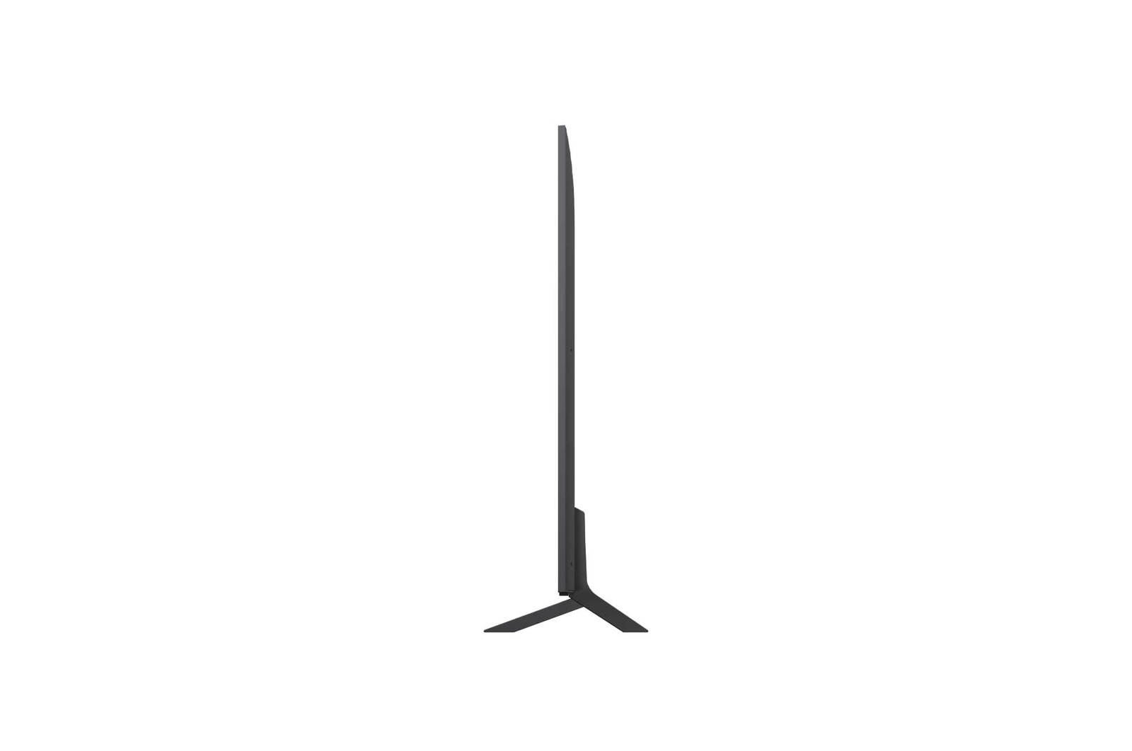 Vue latérale orientée vers la gauche de la TV LG NanoCell NANO80.