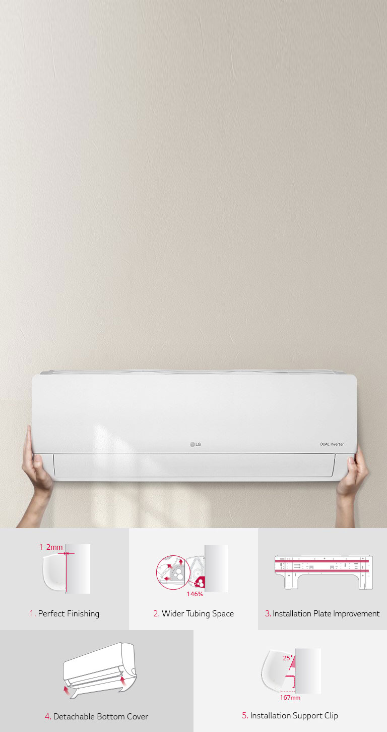 Détails de l'installation du climatiseur