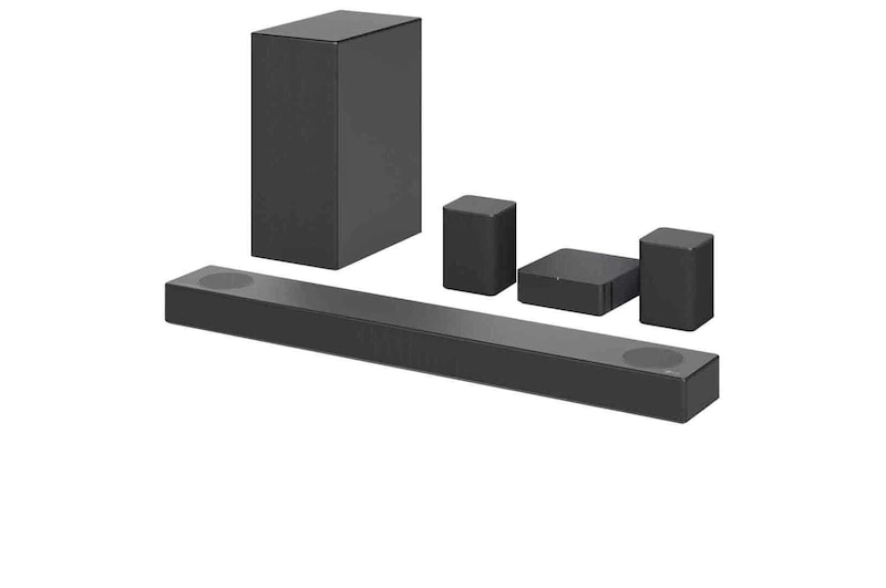 LG Barre de son 5.1.2 Dolby Atmos®️ avec 520 watts | caisson de basses sans fil, DS75QR