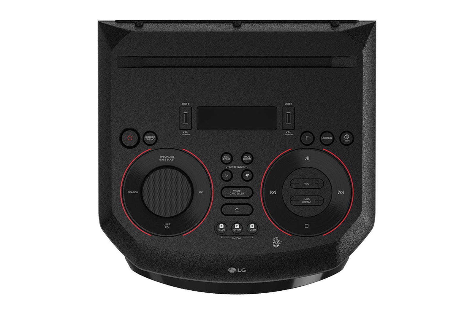 LG XBOOM|Système High Power|Bluetooth|Lecteur CD|Boomer 8’’ | Lumières multicolores |Fonctions DJ & Karaoké, ON5