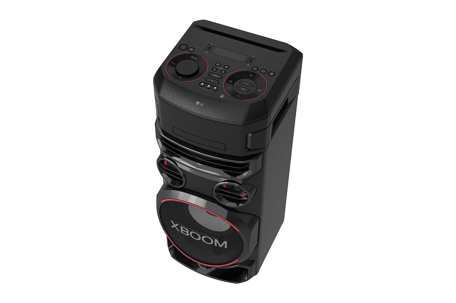 LG XBOOM | Système High Power | Bluetooth | Lecteur CD | Boomer 8’’ | Lumières multicolores | Fonctions DJ & Karaoké, ON7