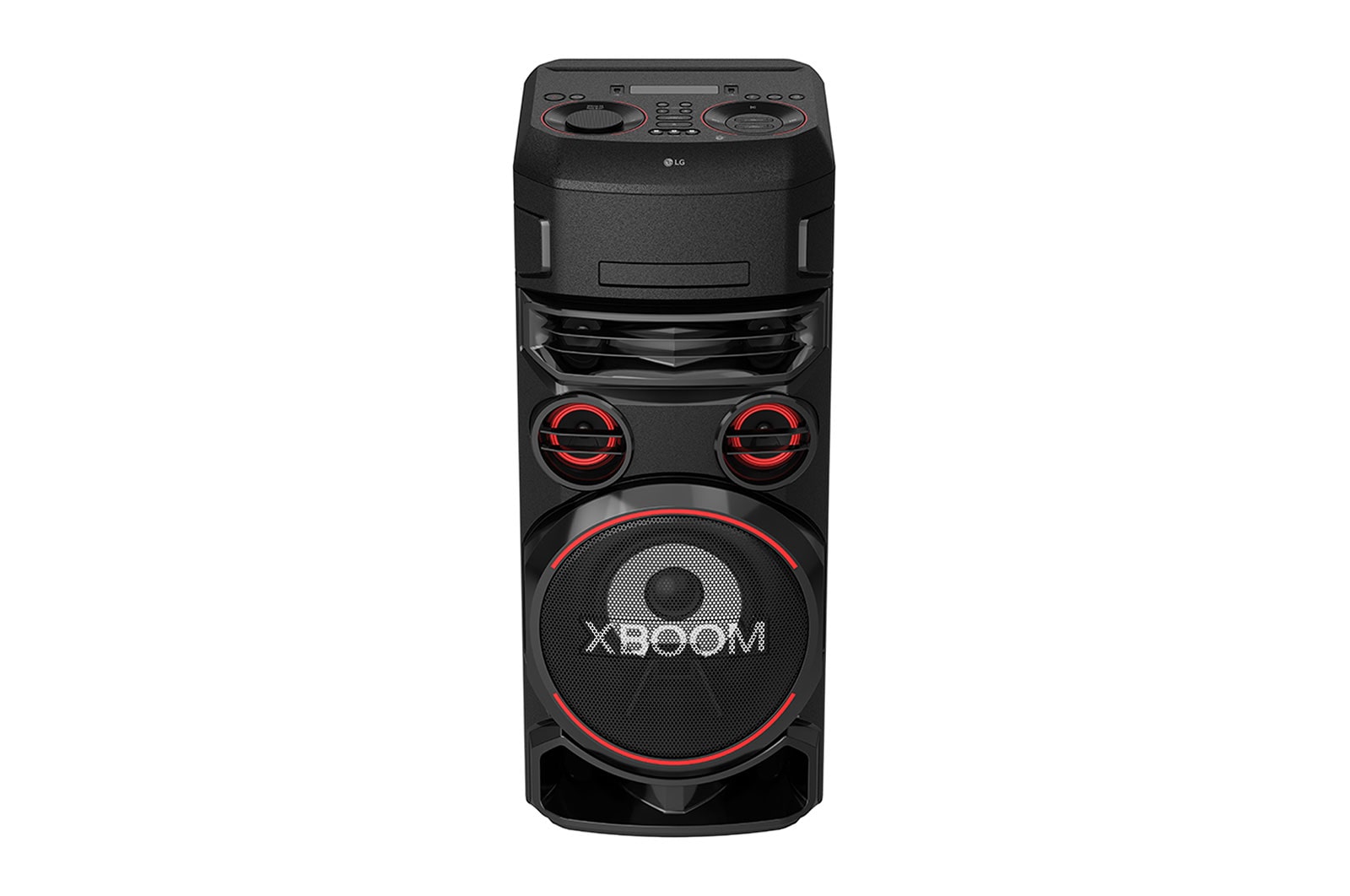LG XBOOM | Système High Power | Bluetooth | Lecteur CD | Boomer 8’’ | Lumières multicolores | Fonctions DJ & Karaoké, ON7