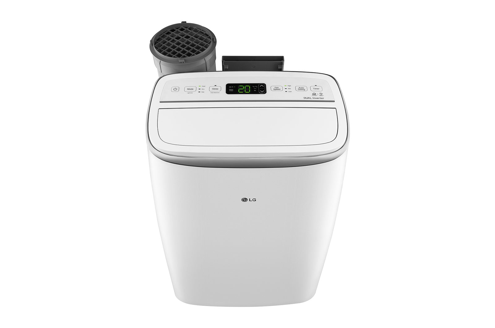 LG 11 000 BTU (Capacité de refroidissement : 35 ℃/HR 80%) Climatiseur mobile Wi-Fi intelligent à double onduleur, PA11WS