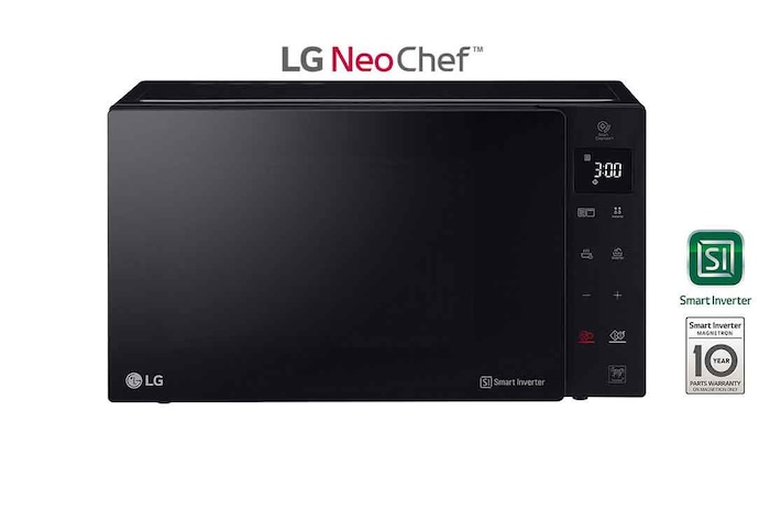 LG Micro-ondes avec technologie Smart Inverter, grille à quartz et capacité de 25 litres, MH6535GIS