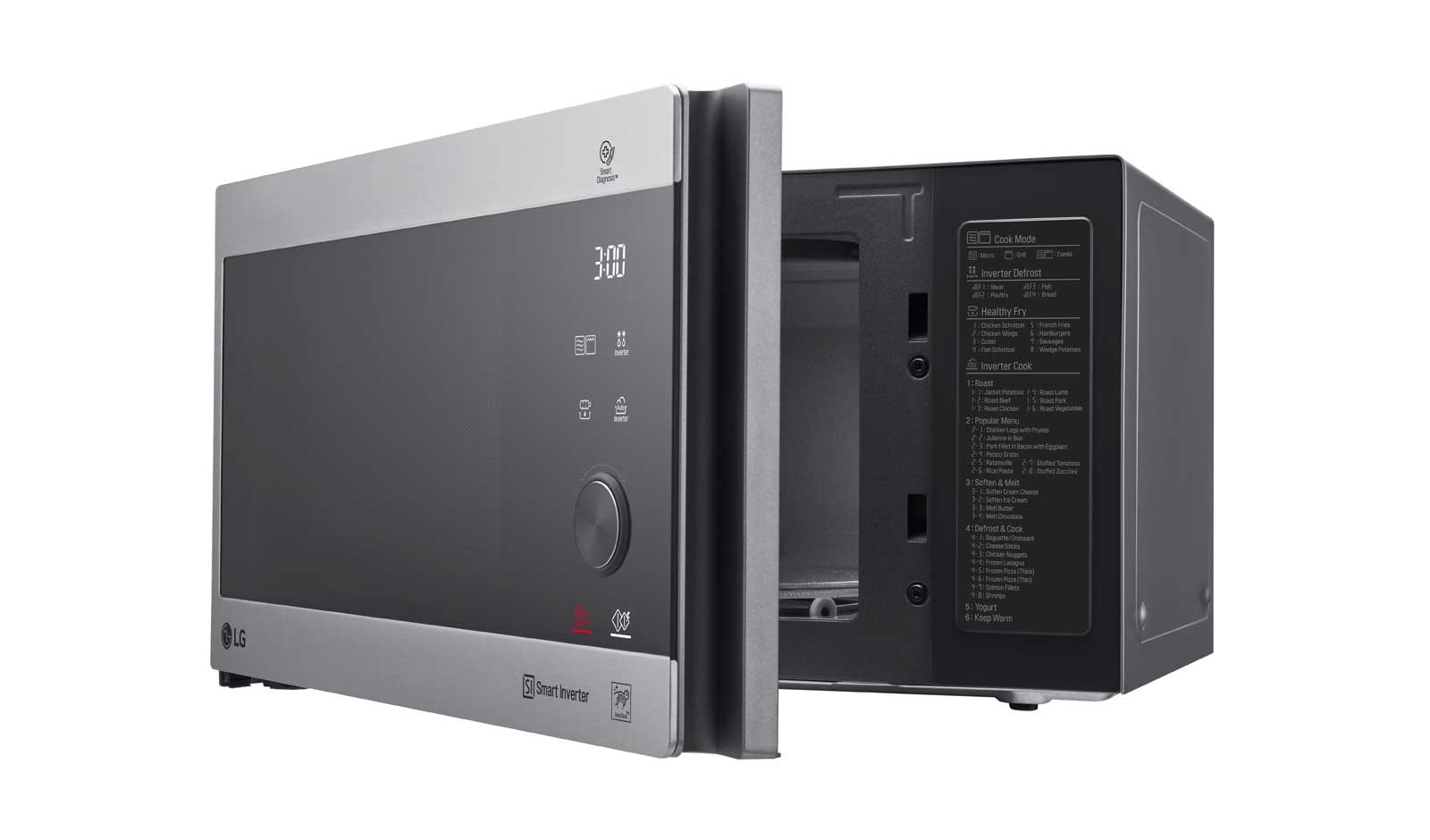 LG Micro-ondes avec technologie Smart Inverter, gril à quartz et capacité de 25 litres et technologie I-Wave, MH6565CPS