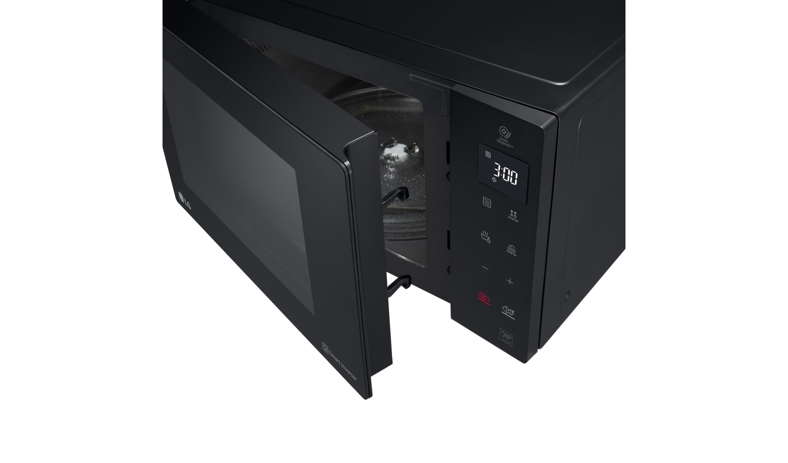 LG Micro-ondes avec technologie Smart Inverter & I-Wave, capacité de 23 litres et revêtement Easy Clean™, MS2336GIB