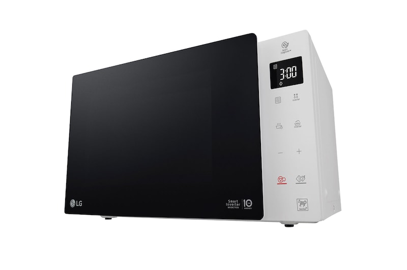 LG Micro-ondes avec technologie Smart Inverter, capacité de 23 litres et technologie I-Wave, MS23NECBW