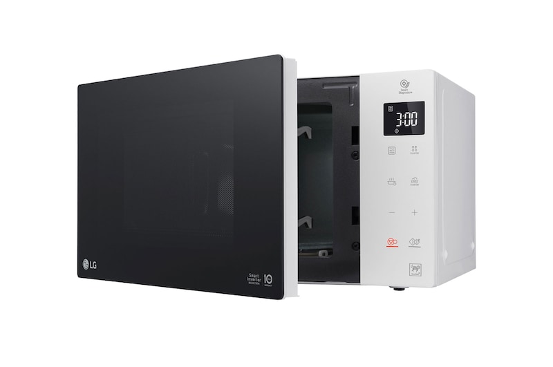LG Micro-ondes avec technologie Smart Inverter, capacité de 23 litres et technologie I-Wave, MS23NECBW