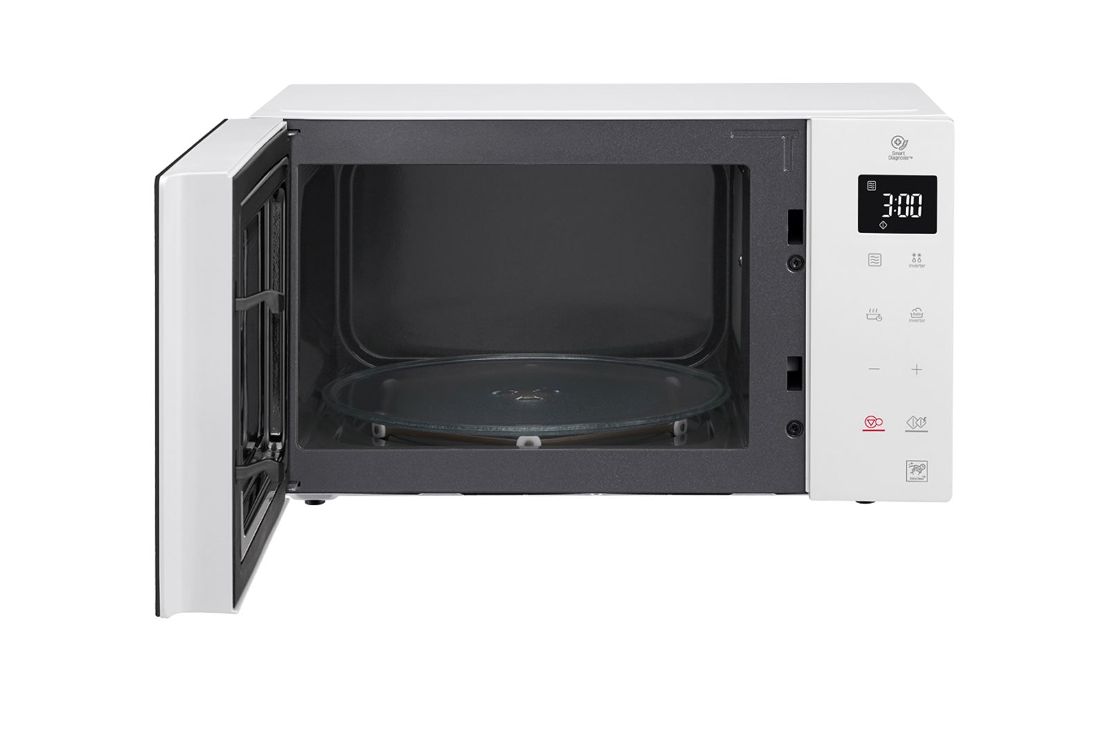 LG Micro-ondes avec technologie Smart Inverter, capacité de 23 litres et technologie I-Wave, MS23NECBW