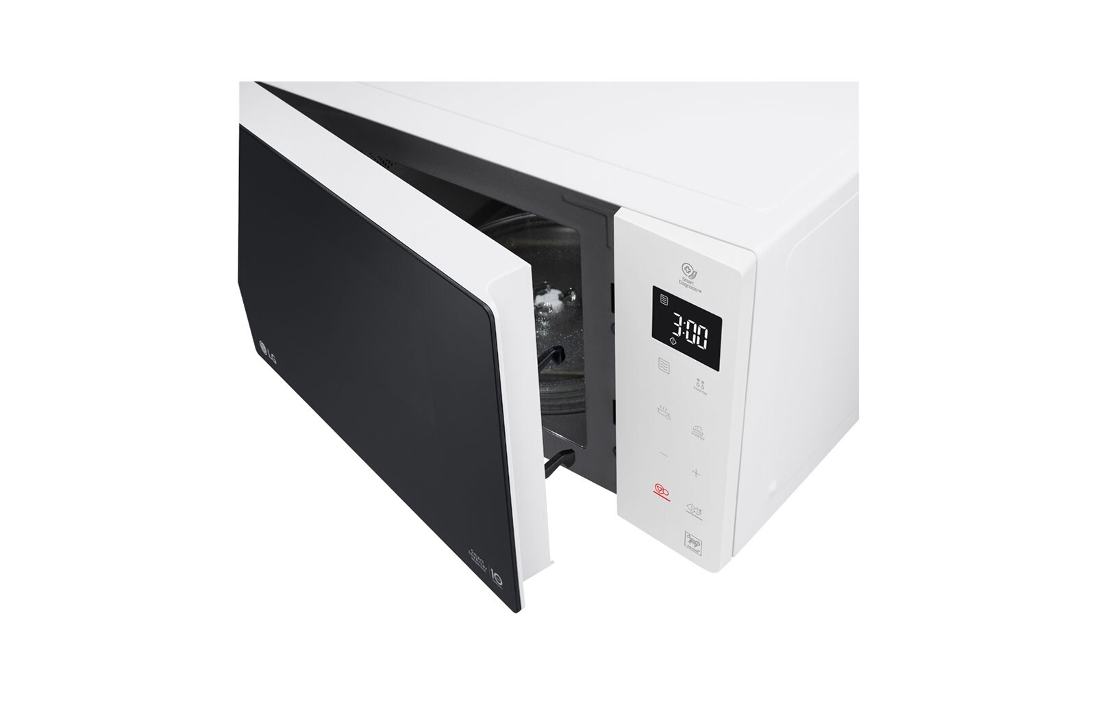 LG Micro-ondes avec technologie Smart Inverter, capacité de 23 litres et technologie I-Wave, MS23NECBW