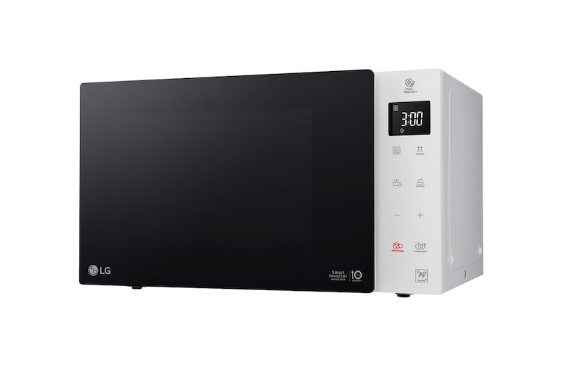 LG Micro-ondes avec technologie Smart Inverter, capacité de 23 litres et technologie I-Wave, MS23NECBW