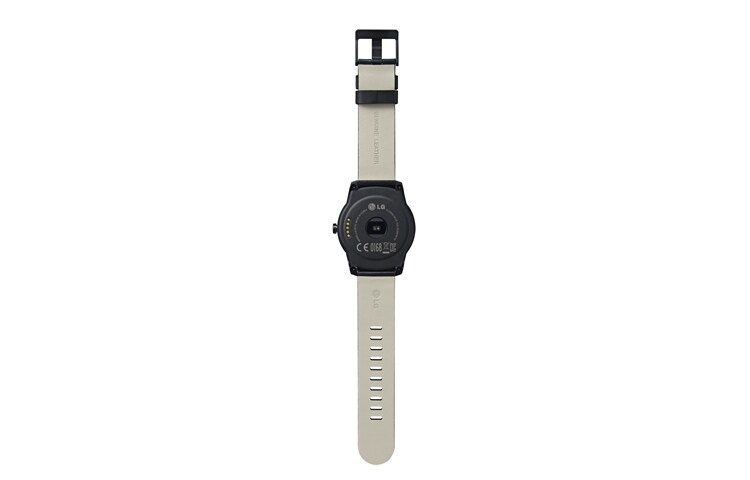 LG G Watch R Smartwatch Android Wear à écran rond P-OLED de 1,3 pouces et design intemporel, W110