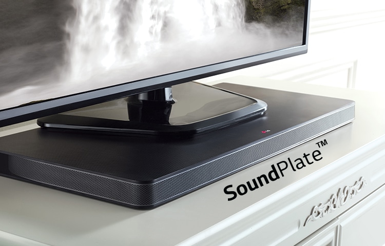 LG SoundPlate™ Système de son 4.1 avec caissons de basse Dual intégrés et design tout en finesse (seulement 35mm de haut), LAP340