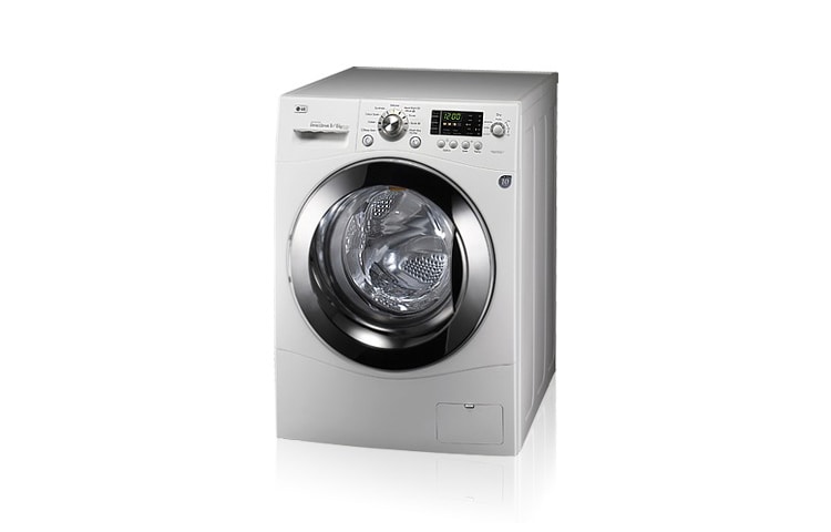 Vue avant de Lavante-Séchante avec capacité de contenance jusqu&#39;à 8kg, moteur Direct Drive F1403YD5