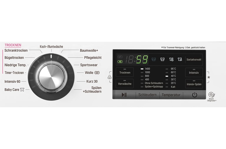 LG Lavante-séchante 8/5KG |1400 tours | 6 Motion Direct Drive™ | Smart Diagnosis™ | Moteur Direct Drive™ garanti 10 ans, F14G6TDM2NH
