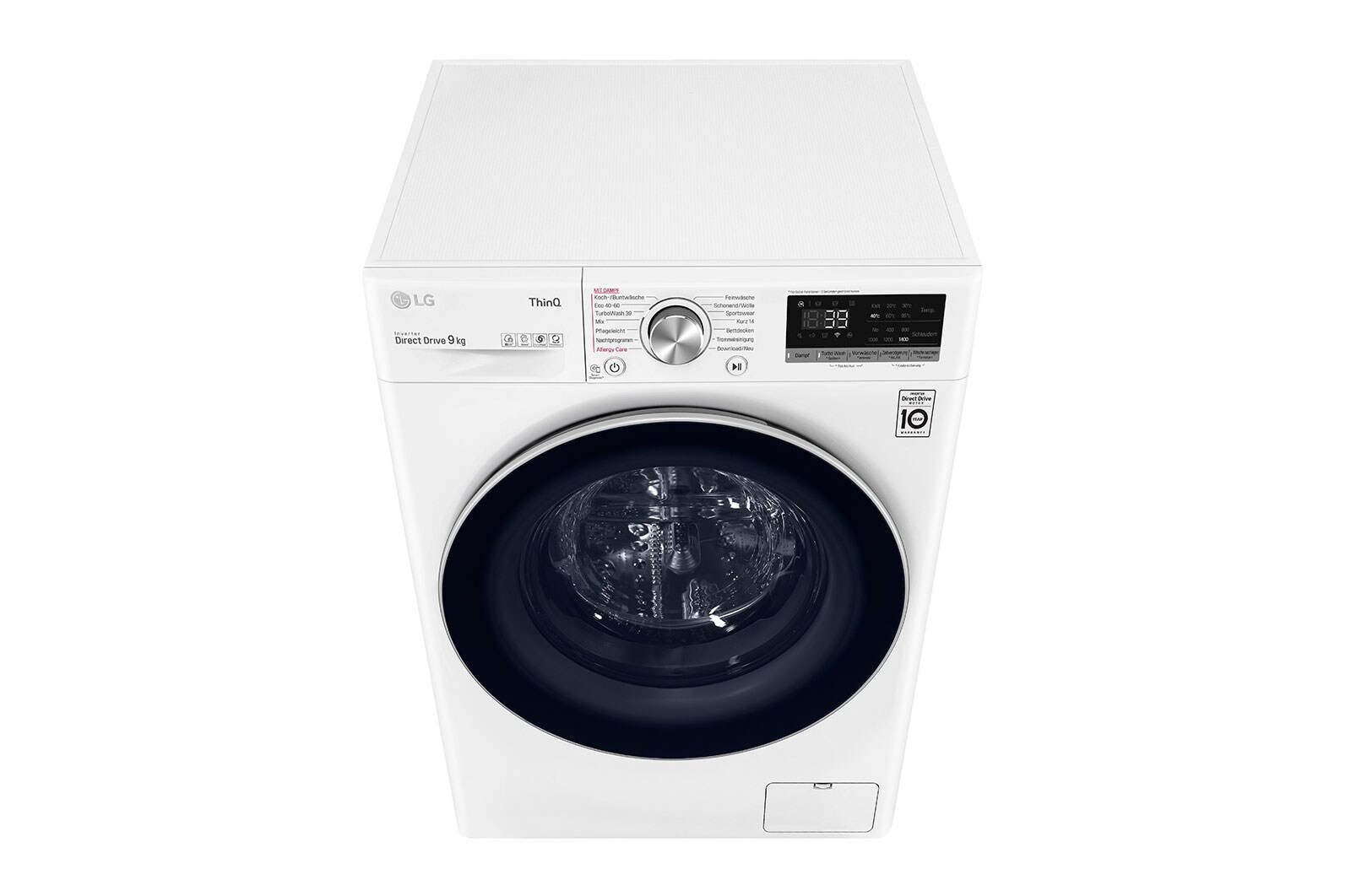 LG Lave-linge | 9 kg | Classe d'efficacité énergétique A | AI DD® | Steam | TurboWash® 360, F4WV709P1E