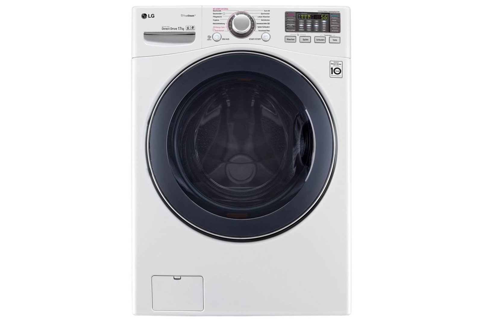 Vue avant de Lave-linge 17 KG, Inverter Direct Drive™ et True Steam™ F11WM17VT2