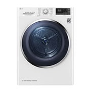 LG Sécheur avec technologie de pompe à chaleur Dual Inverter et condenseur autonettoyant jusqu'à 8 kg de capacité, RT8DIH2
